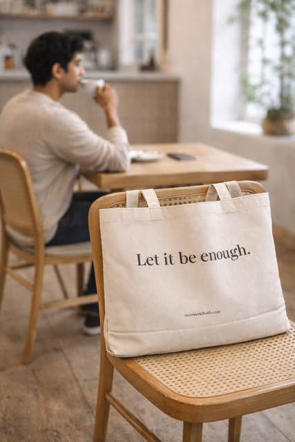 Recoverie Tote — “Let It Be Enough”