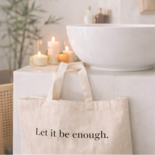 Recoverie Tote — “Let It Be Enough”